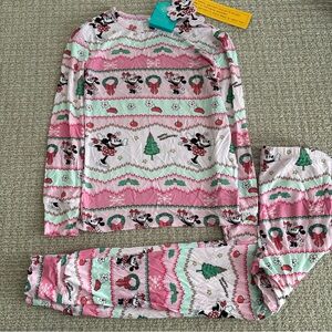 Posh peanut : Disney Minnie Mouse Fair Isle Kids Pajamas - size 7/8